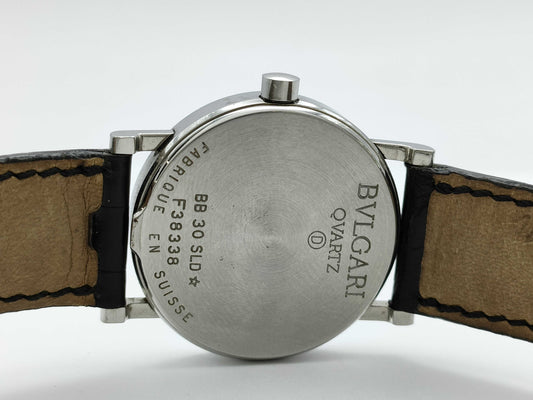 BVLGARI BB30SLD F38338 Black Dial Quartz Women's Watch