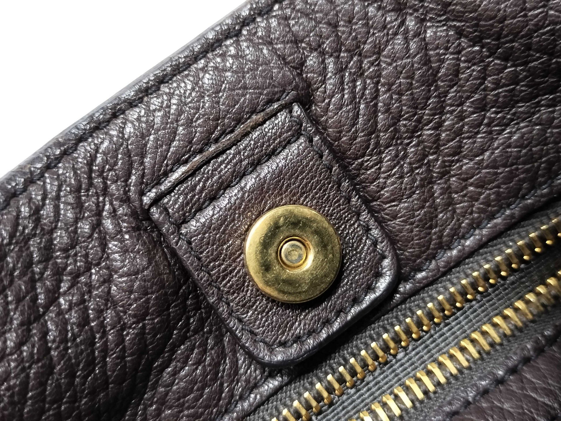 PRADA PRADA Leather Shoulder Bag Brown