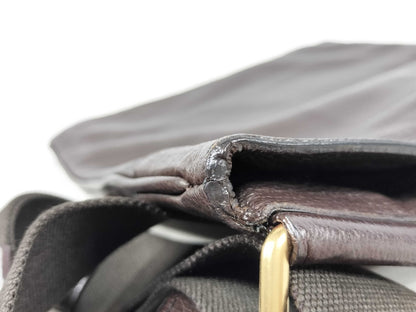 PRADA PRADA Leather Shoulder Bag Brown