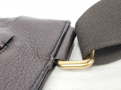 PRADA PRADA Leather Shoulder Bag Brown