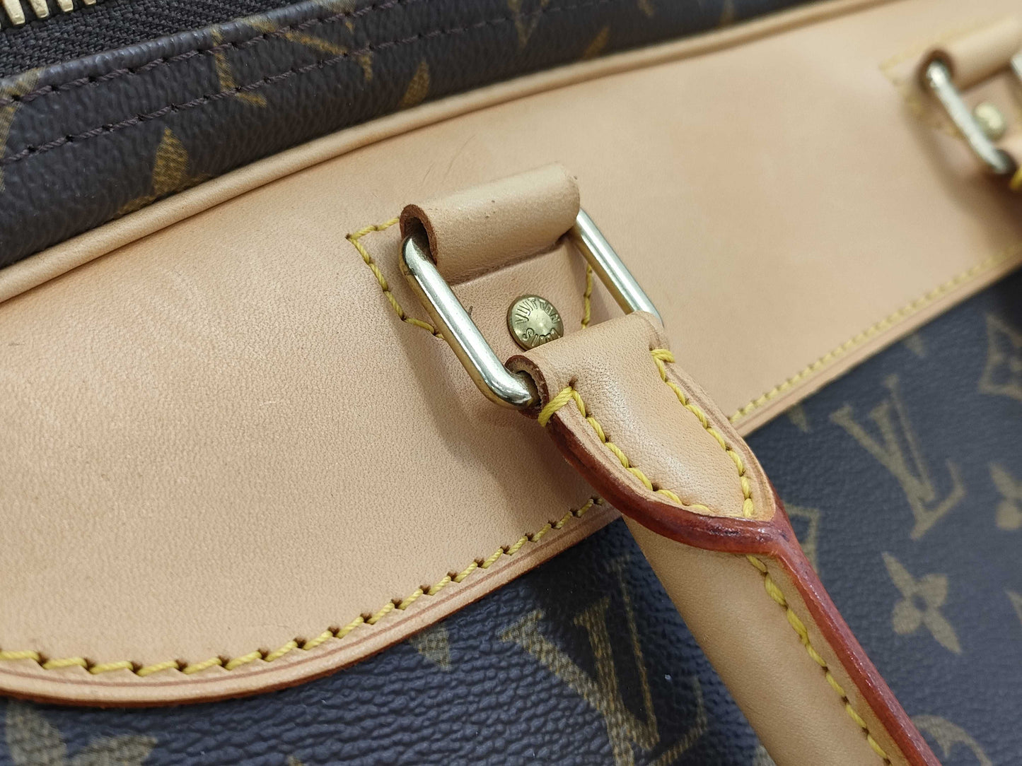 LOUIS VUITTON Alize de Poche Monogram Boston Bag with Shoulder Strap