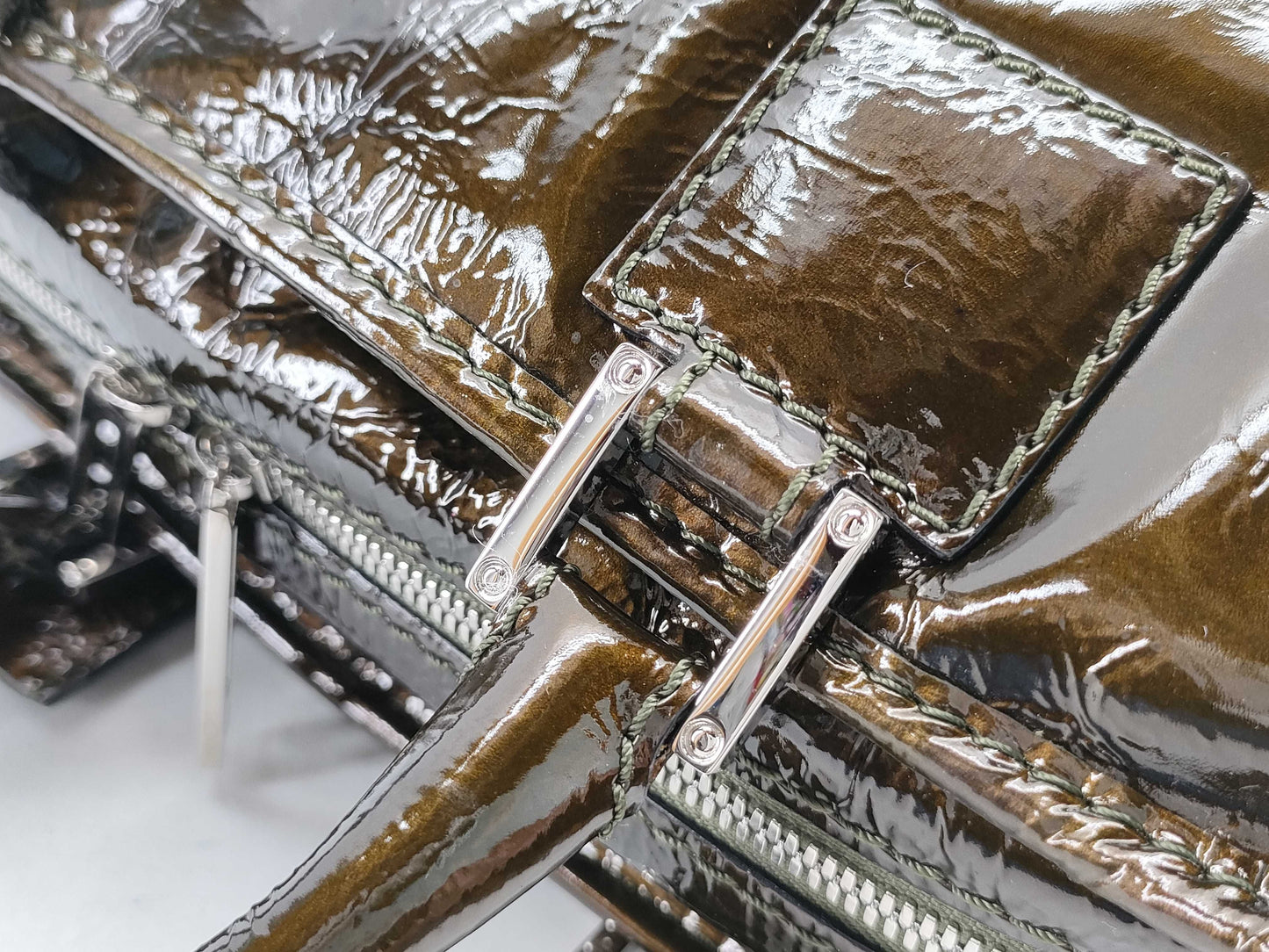 LOEWE Amazona Enamel Handbag