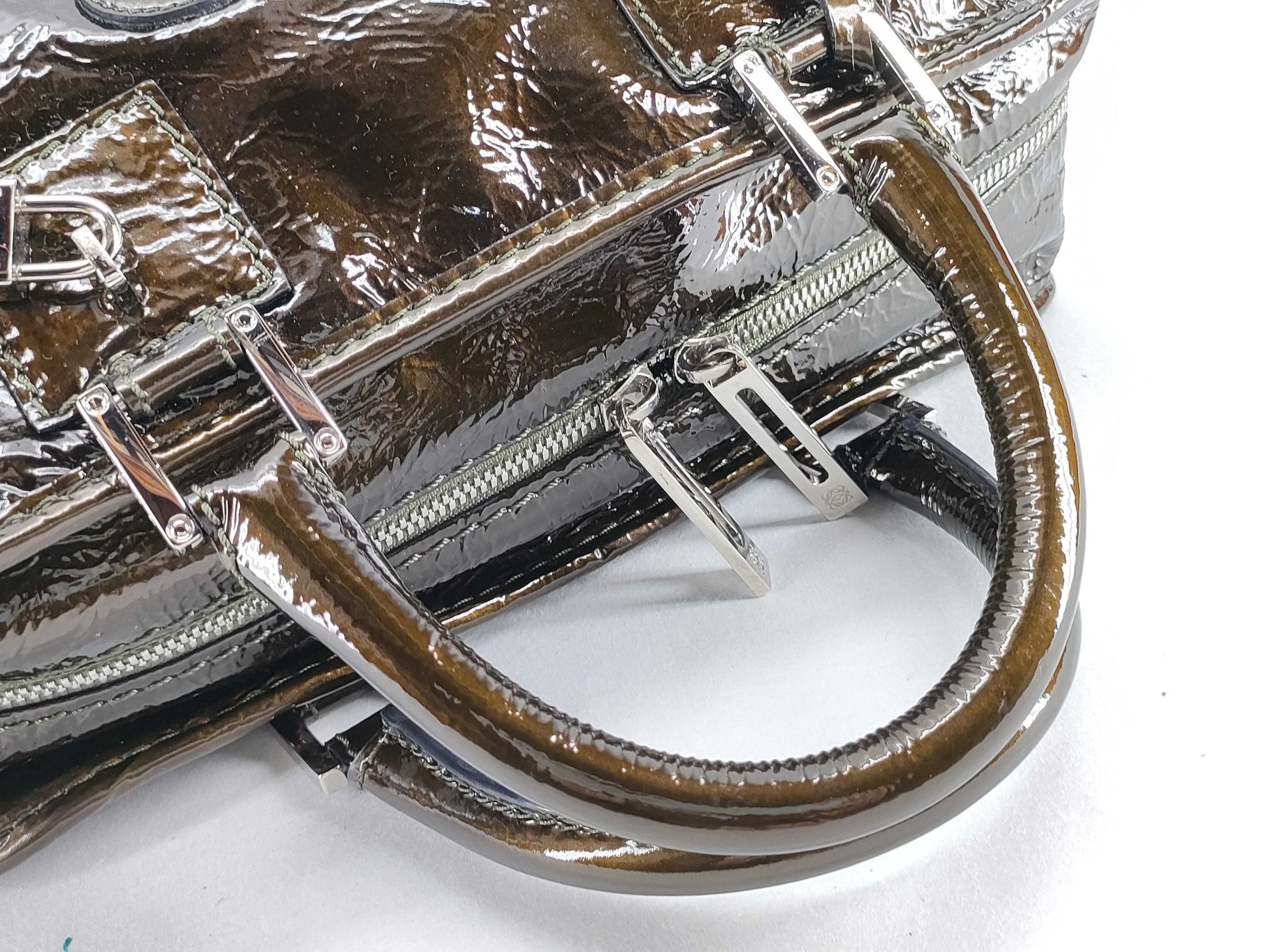 LOEWE Amazona Enamel Handbag