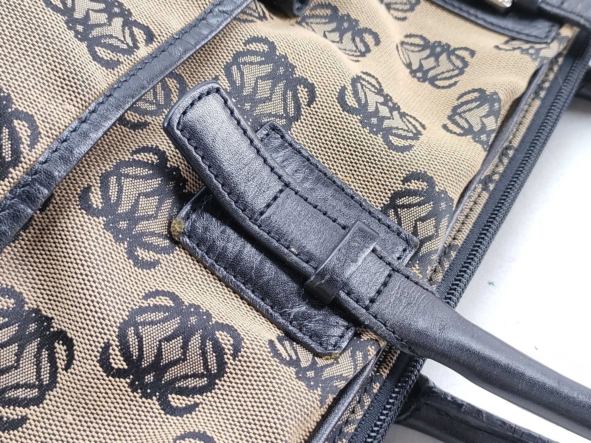 LOEWE Handbag Tote Canvas Anagram Tote Bag