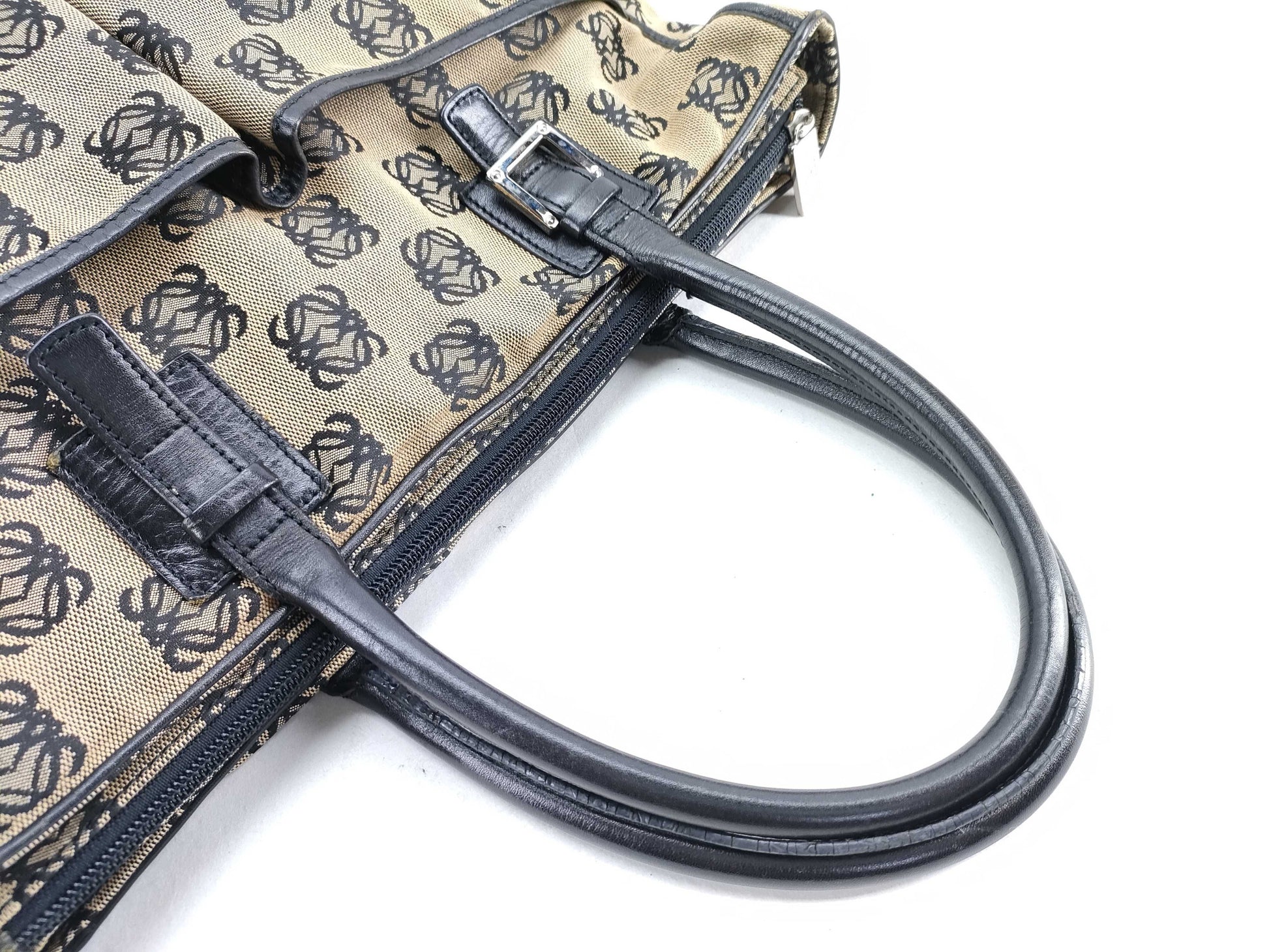 LOEWE Handbag Tote Canvas Anagram Tote Bag