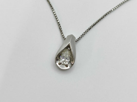 D0.323ct Pt900/850 5.2g Necklace 