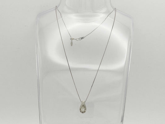 D0.323ct Pt900/850 5.2g Necklace 