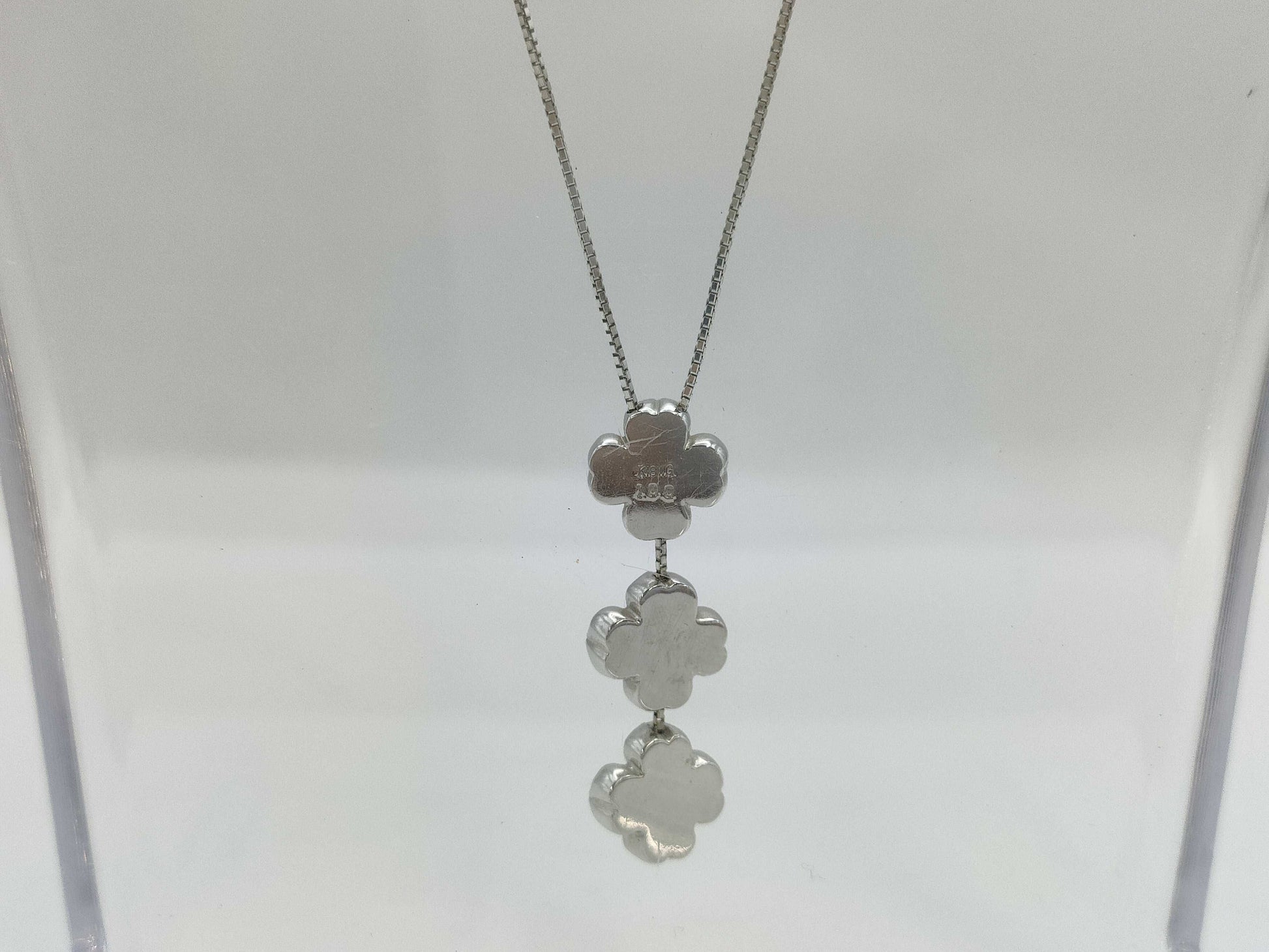 D1.00ct K18WG 7.5g Necklace 
