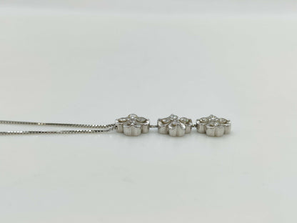 D1.00ct K18WG 7.5g Necklace 