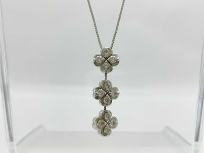 D1.00ct K18WG 7.5g Necklace 