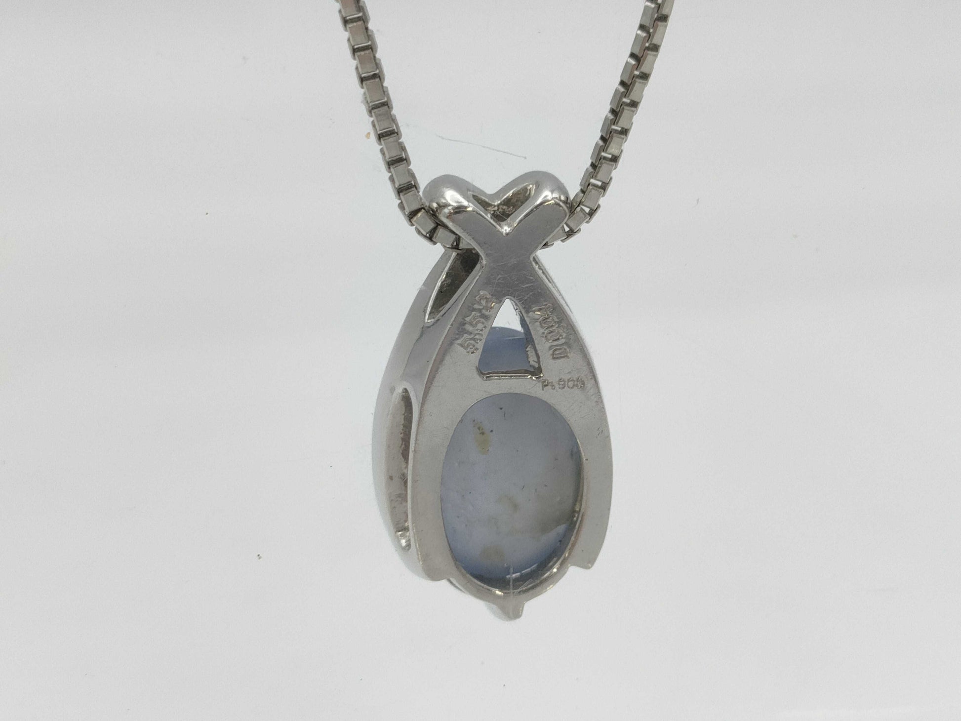Stainless Steel 5.52ct D0.04ct PT900/PT850 12.3g Necklace 