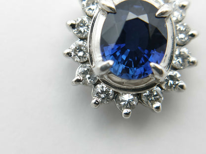 S 0.70ct D 0.20ct Pt900/850 6.7g Necklace 
