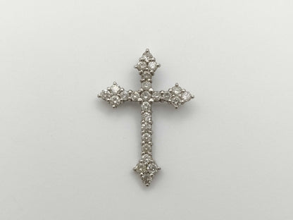 Cross D1.00ct Pt900 2.5g Pendant Top 