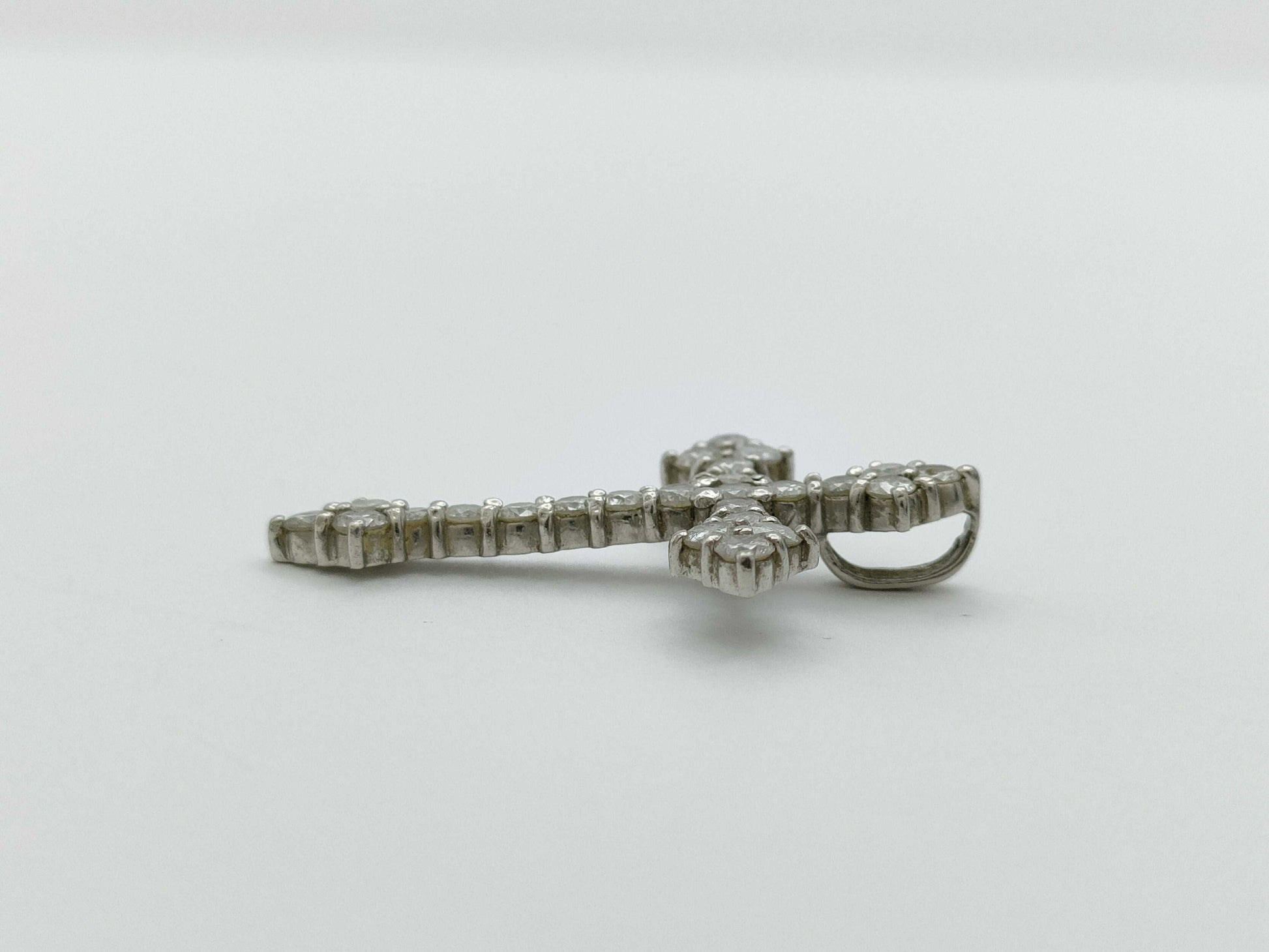 Cross D1.00ct Pt900 2.5g Pendant Top 