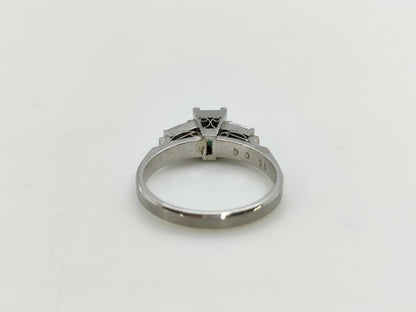 Emerald D0.35ct Pt900 5.0g Ring 
