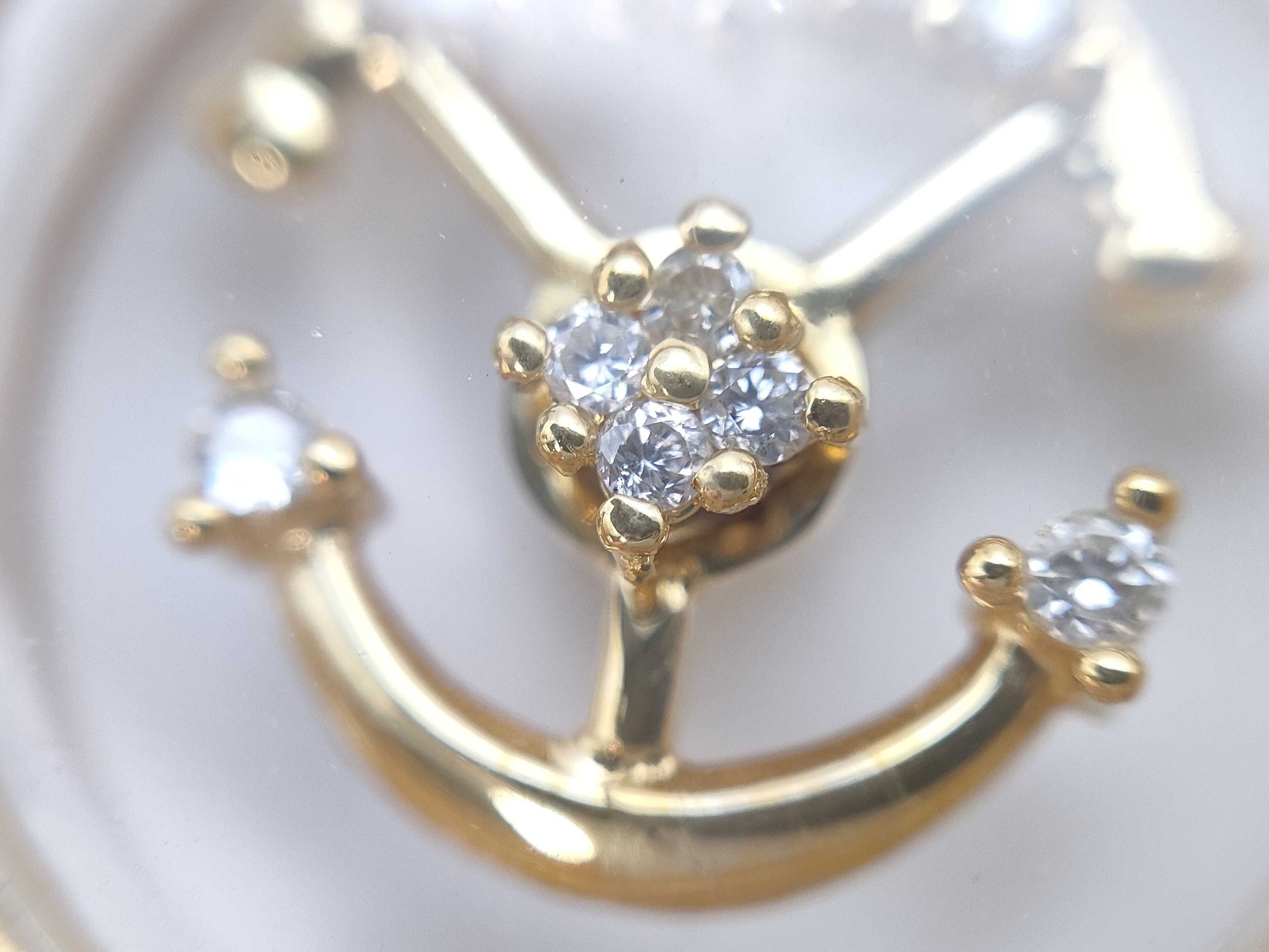 Swing D 0.23ct K18 9.7g Necklace 