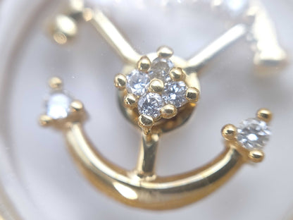Swing D 0.23ct K18 9.7g Necklace 