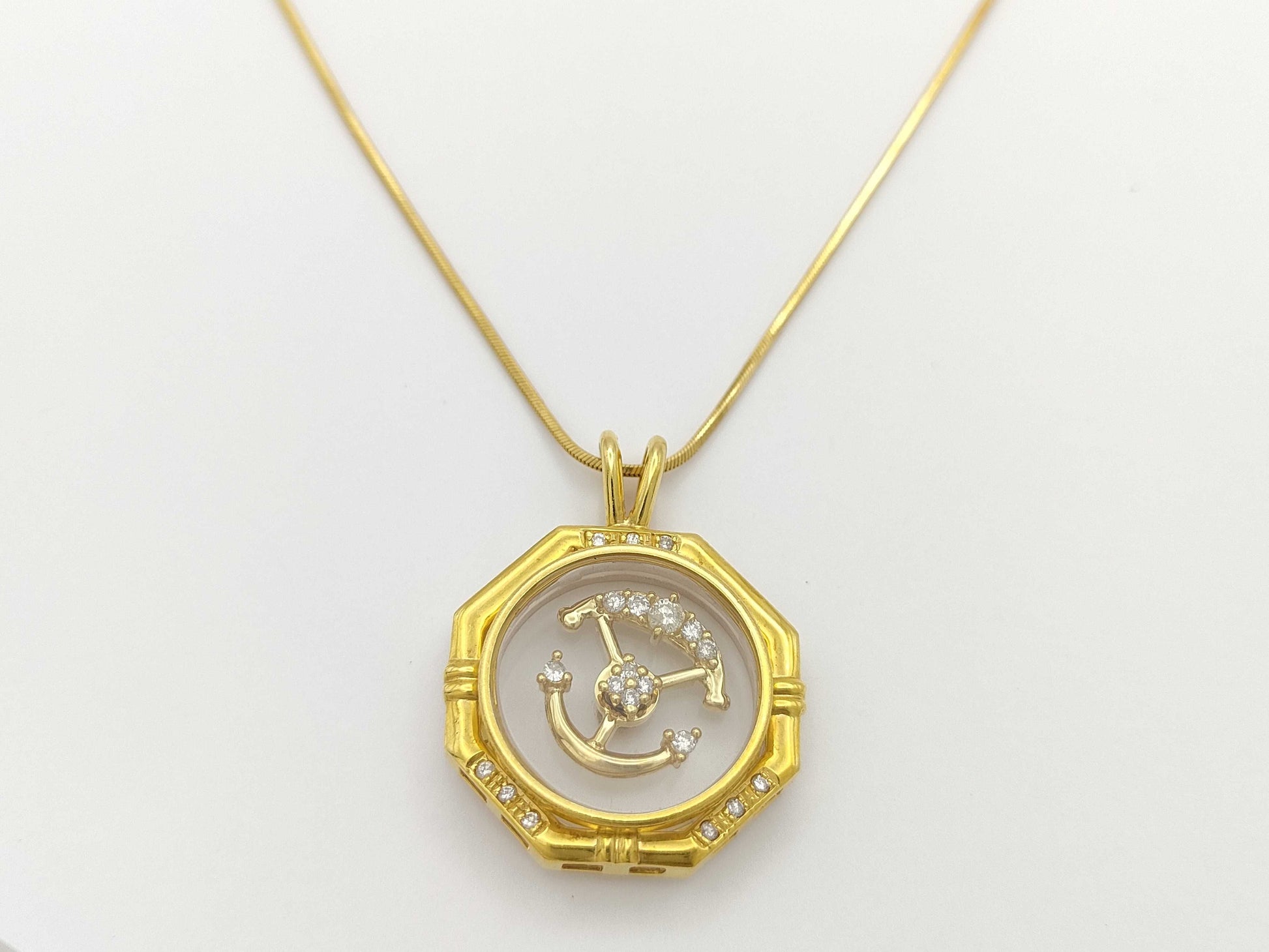 Swing D 0.23ct K18 9.7g Necklace 