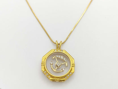 Swing D 0.23ct K18 9.7g Necklace 