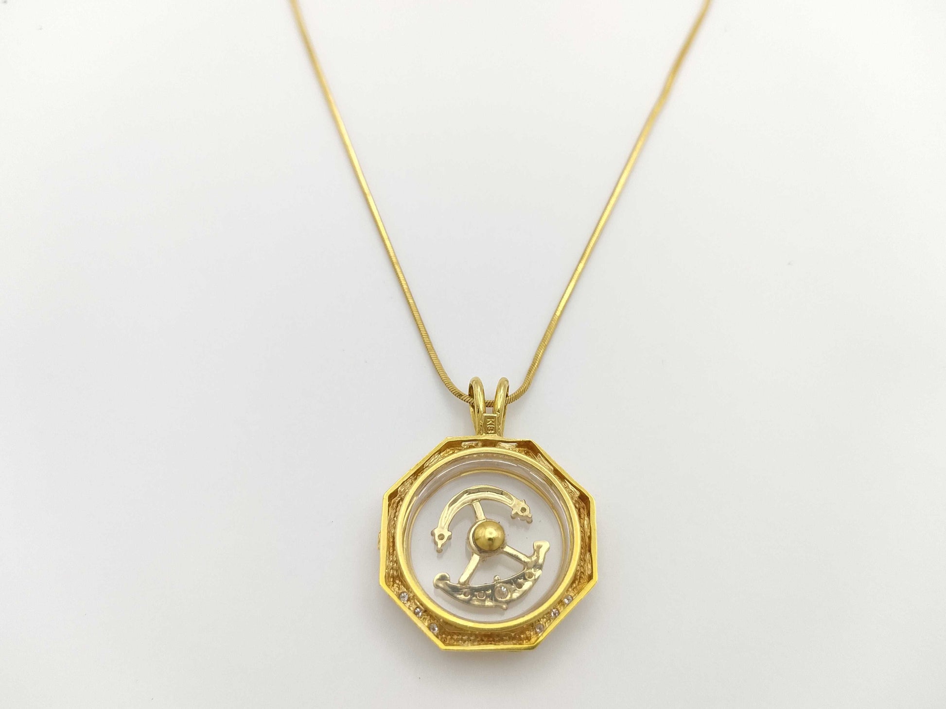 Swing D 0.23ct K18 9.7g Necklace 