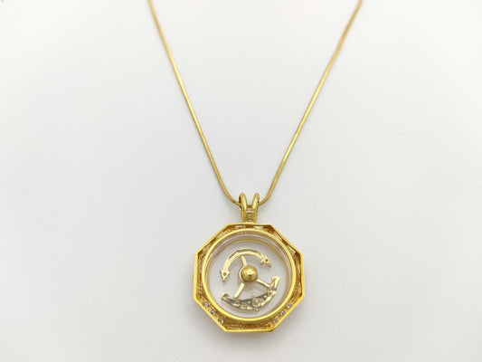 Swing D 0.23ct K18 9.7g Necklace 