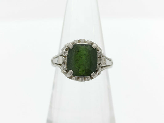 TL3.40ct D0.08ct Pt900 6.7g Ring 