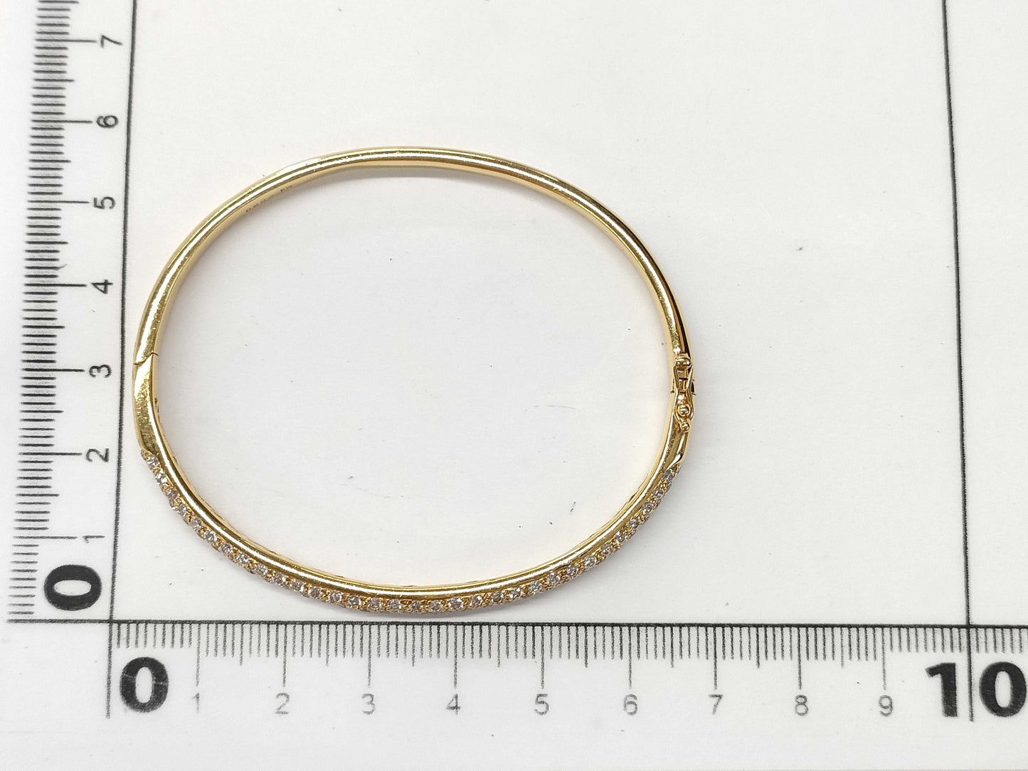 D2.03ct K18 17.3g Bracelet/Bangle 