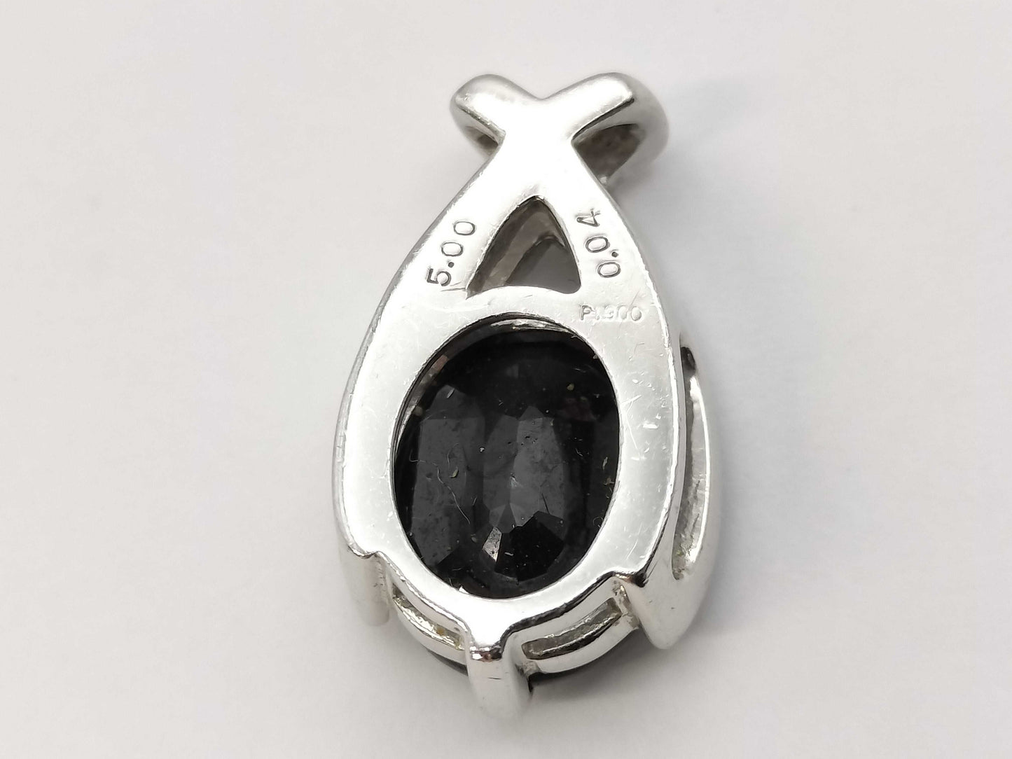 S 5.00ct D 0.04ct Pt900 6.8g Pendant Top 