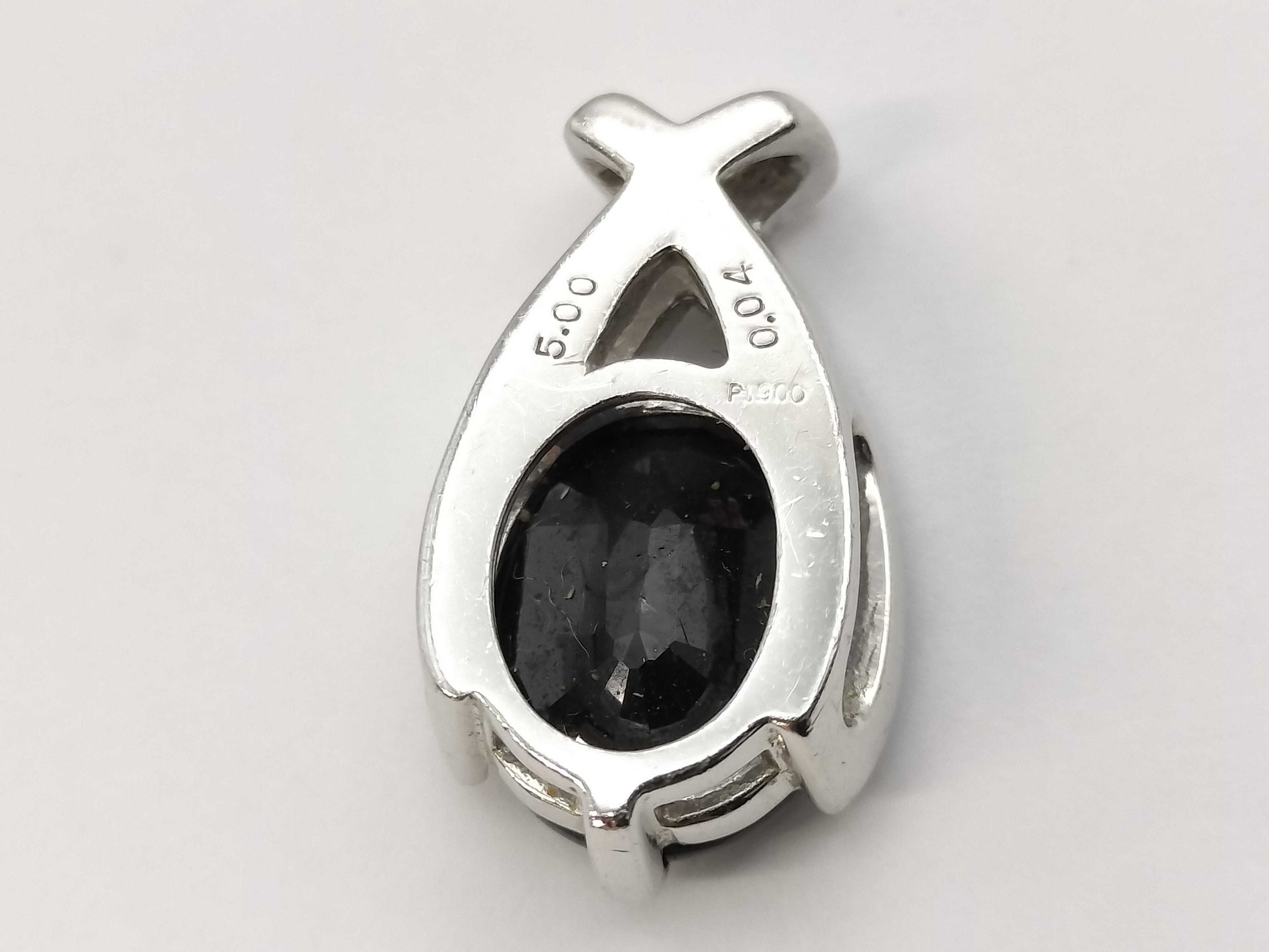 S 5.00ct D 0.04ct Pt900 6.8g Pendant Top 