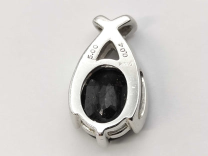 S 5.00ct D 0.04ct Pt900 6.8g Pendant Top 