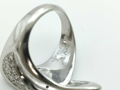 D0.154/0.47ct Pt900 14.1g Ring 