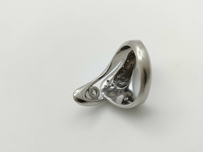 D0.154/0.47ct Pt900 14.1g Ring 