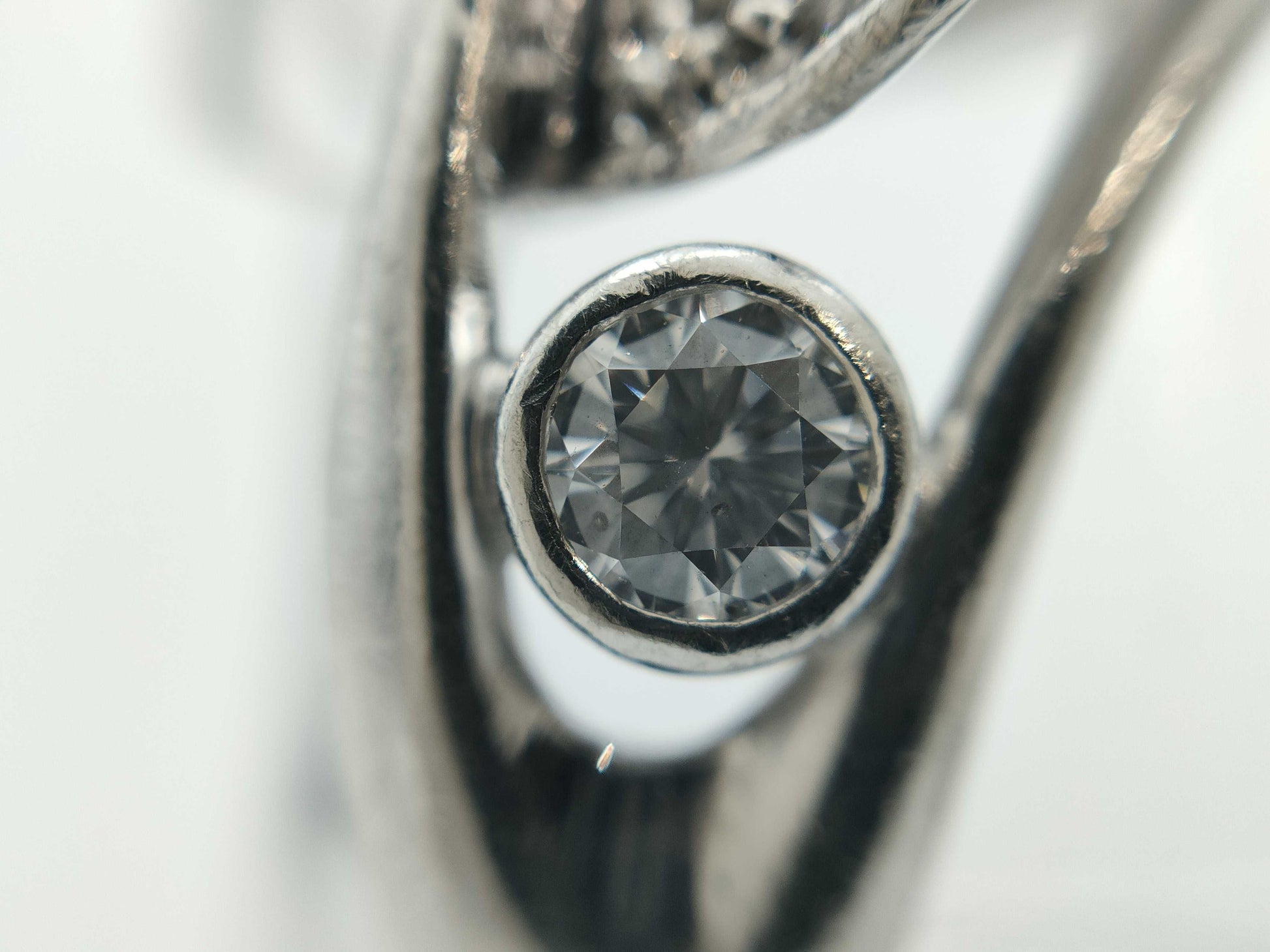 D0.154/0.47ct Pt900 14.1g Ring 