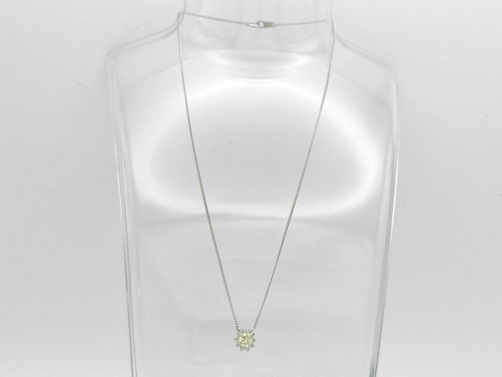 D0.46ct Pt/Pt850 3.4g Necklace 