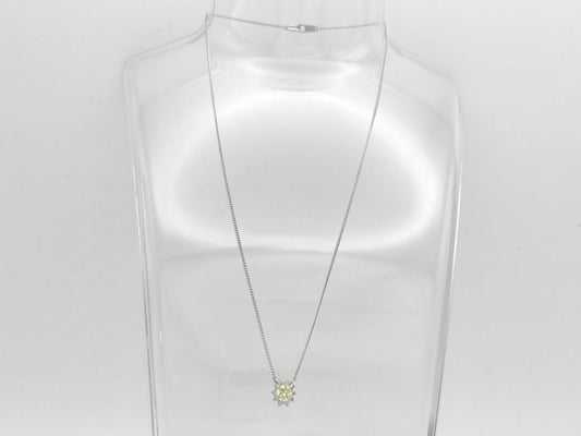 D0.46ct Pt/Pt850 3.4g Necklace 