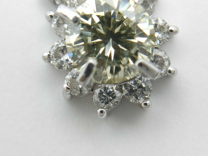 D0.46ct Pt/Pt850 3.4g Necklace 