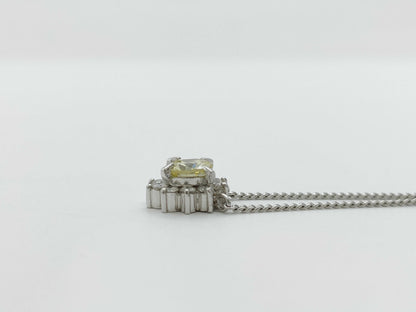 D0.46ct Pt/Pt850 3.4g Necklace 