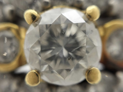 D0.52/1.64ct Pt900/K18 13.7g Ring 