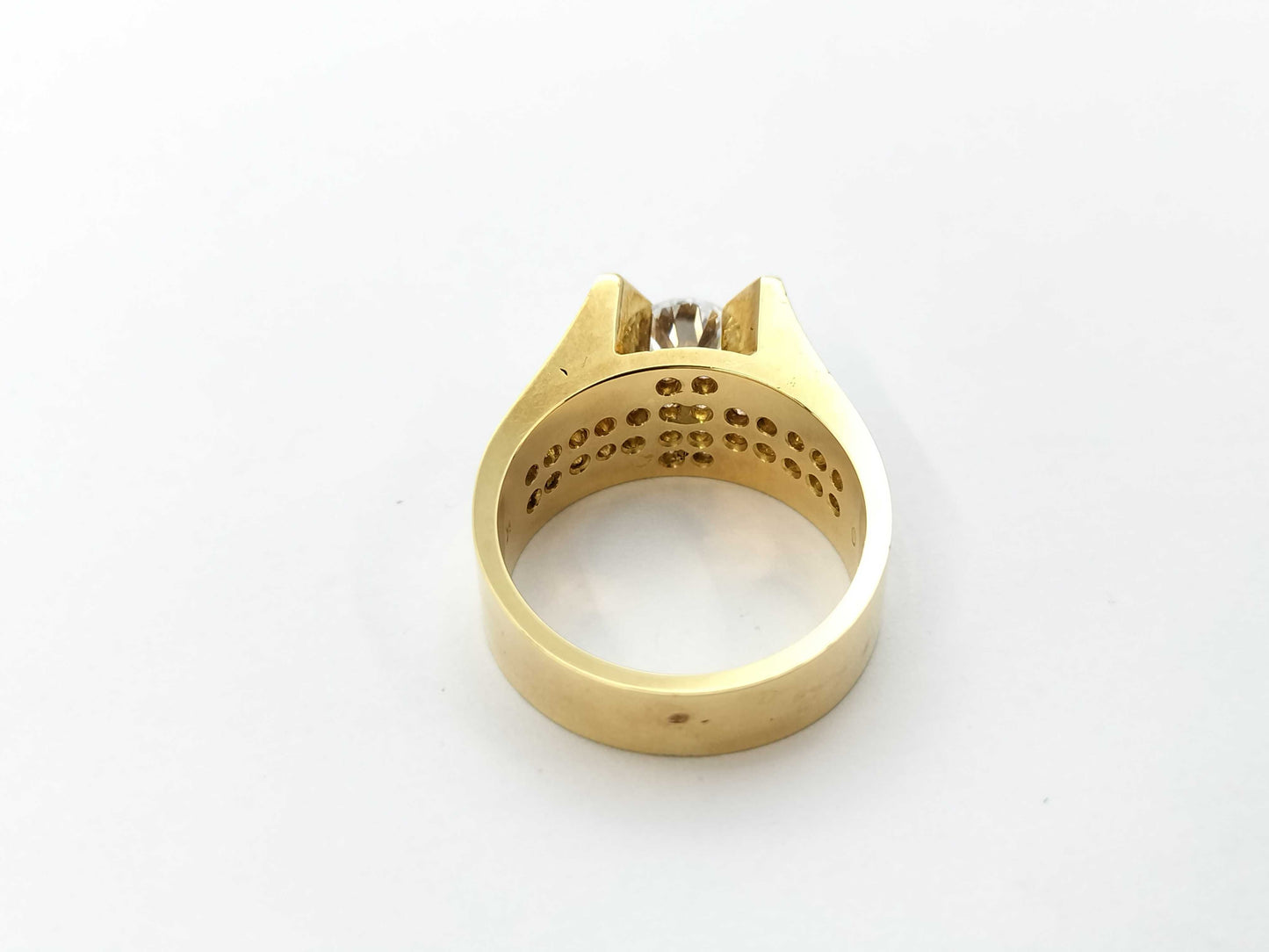 Diamond FD0.29ct K18 8.1g Ring 