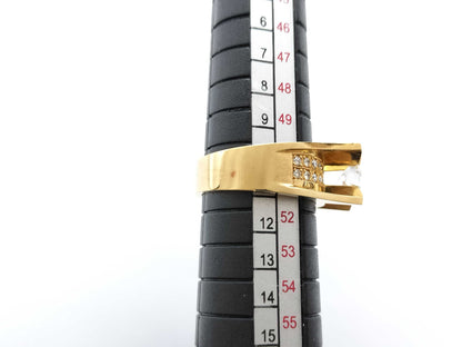 Diamond FD0.29ct K18 8.1g Ring 