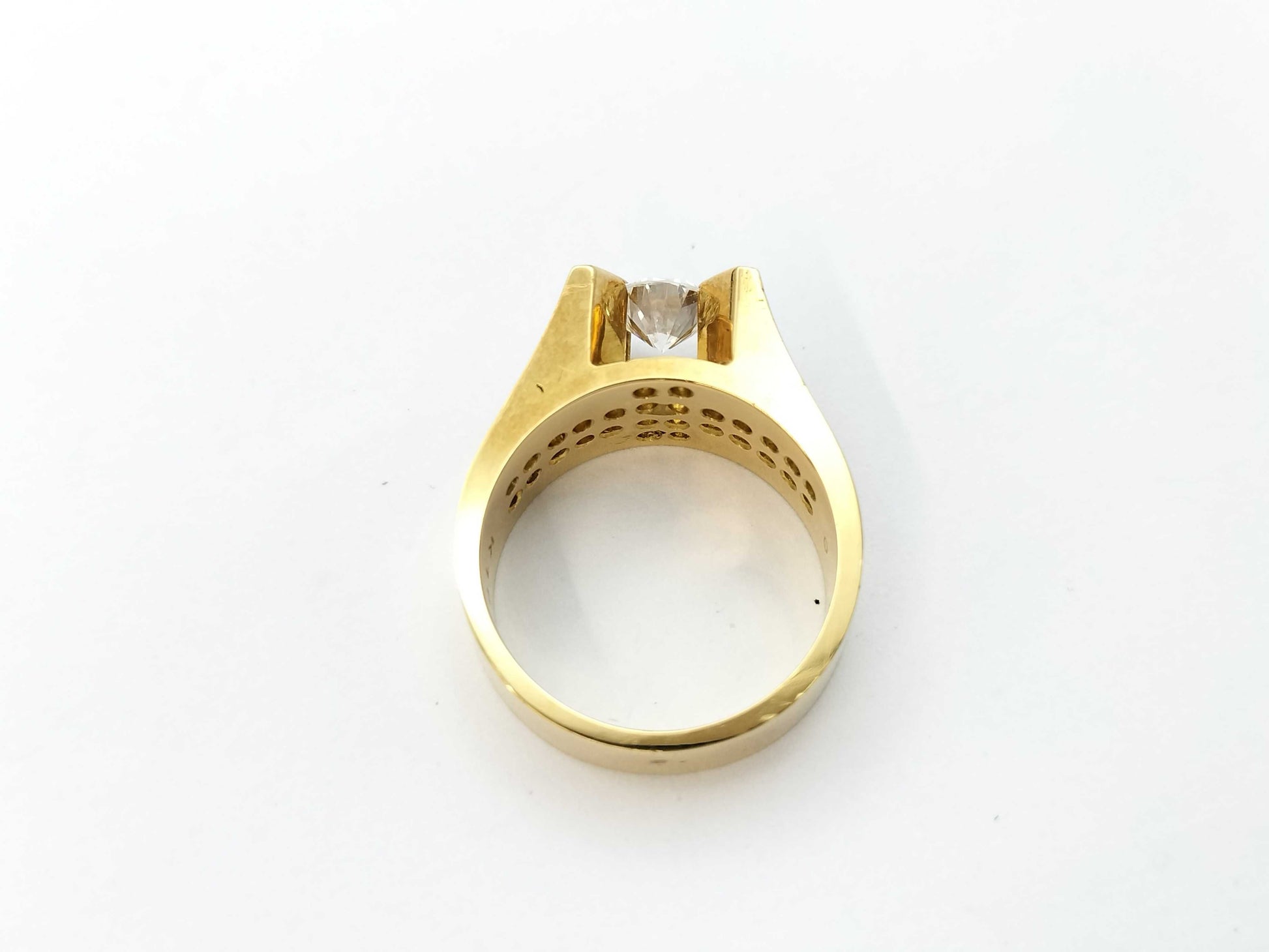 Diamond FD0.29ct K18 8.1g Ring 