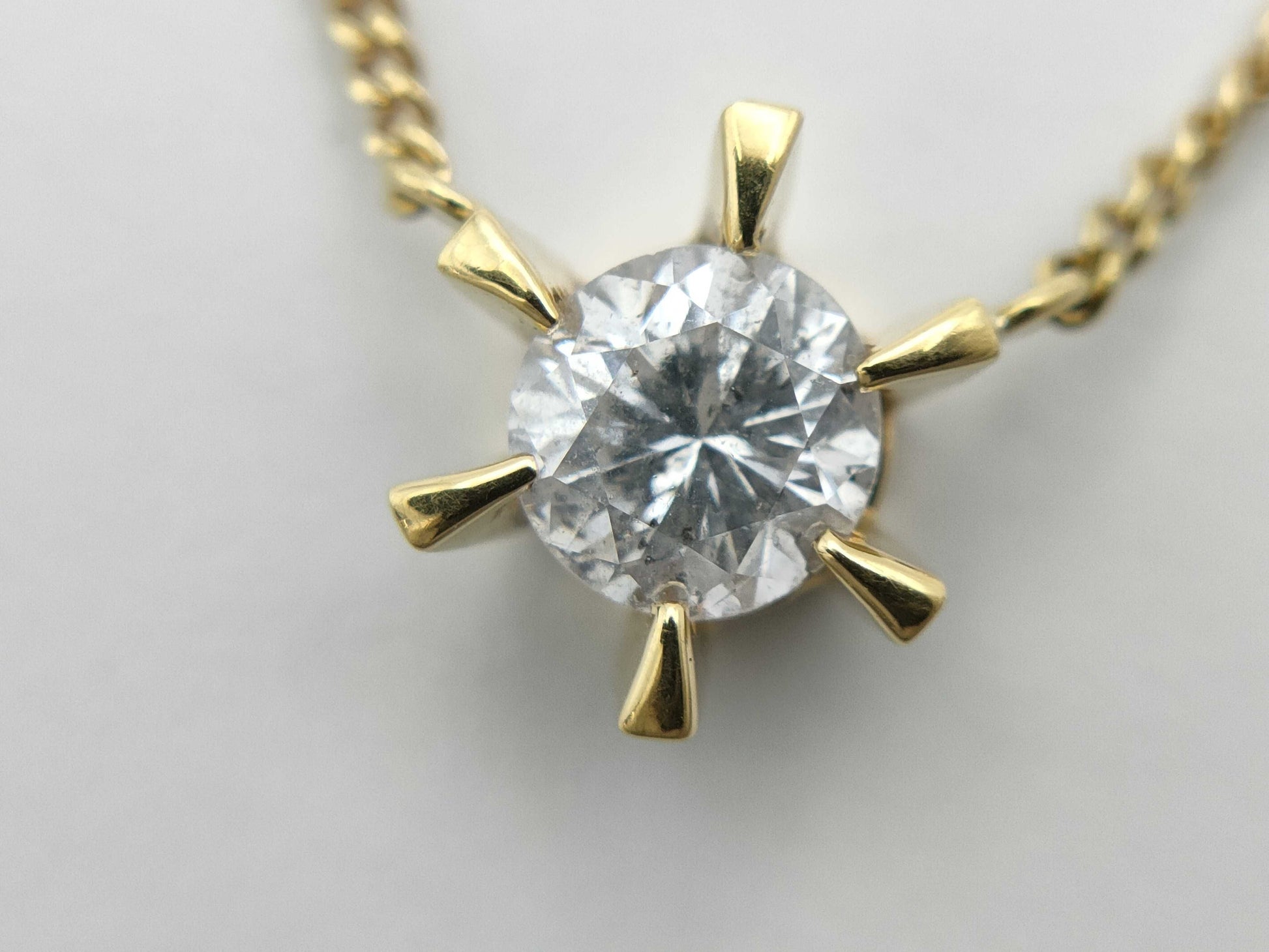 D0.39ct K18 2.5g Necklace 