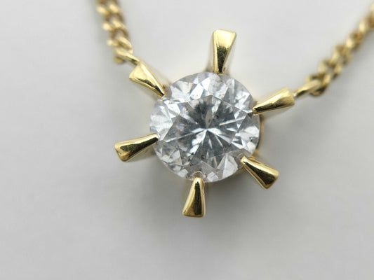 D0.39ct K18 2.5g Necklace 
