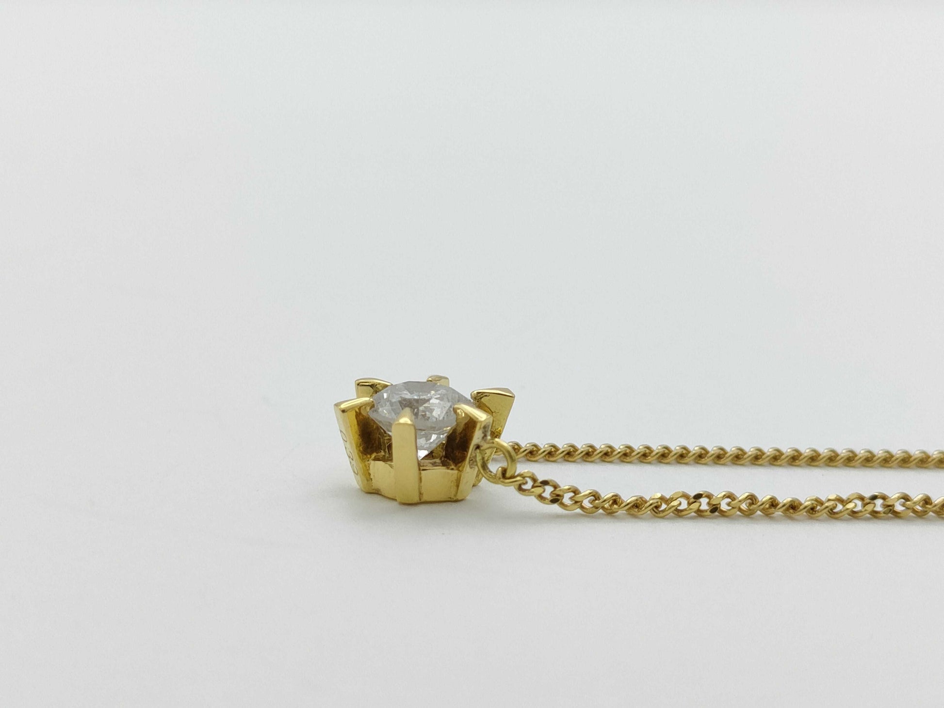 D0.39ct K18 2.5g Necklace 