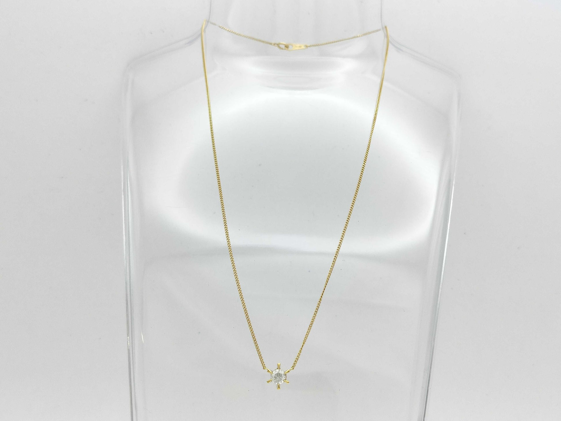 D0.39ct K18 2.5g Necklace 