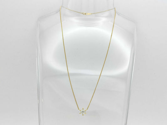 D0.39ct K18 2.5g Necklace 