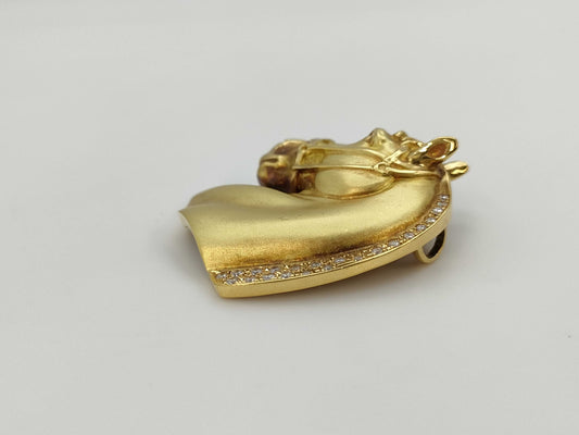 D0.37ct K18 17.8g Pendant Top 