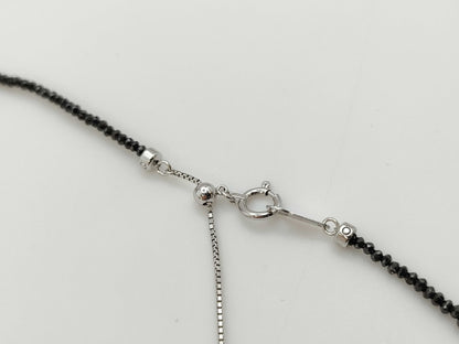 BLKD2.10/12.60ct D0.13ct K18WG 6.1g Necklace 