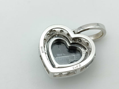 BLKD2.58ct D0.43ct K18WG 3.0g Pendant Top 