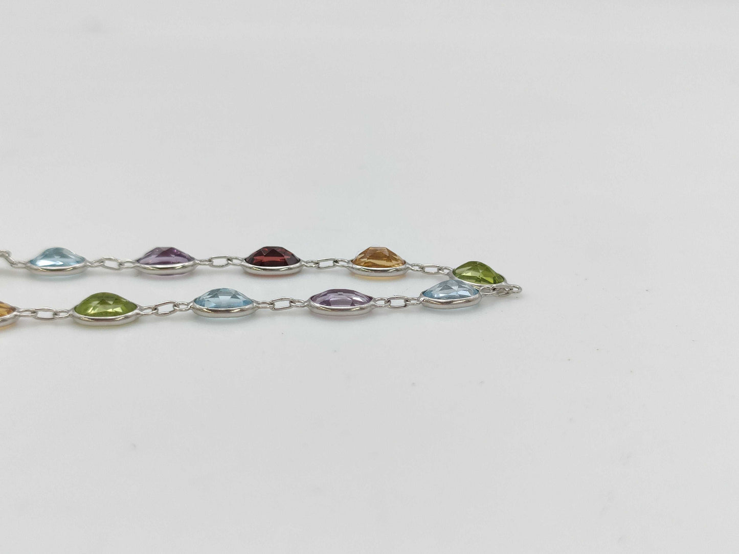 Colored Stone Multi 750 15.7g Necklace 